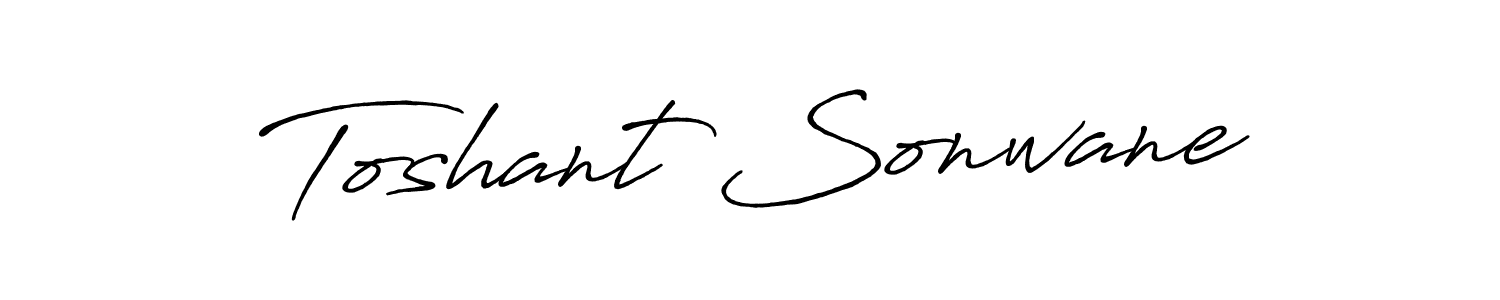 Also You can easily find your signature by using the search form. We will create Toshant Sonwane name handwritten signature images for you free of cost using Antro_Vectra_Bolder sign style. Toshant Sonwane signature style 7 images and pictures png