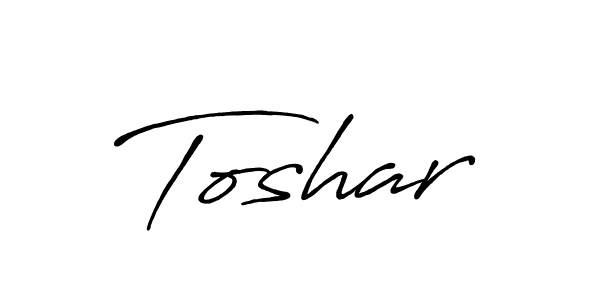 Make a beautiful signature design for name Toshar. With this signature (Antro_Vectra_Bolder) style, you can create a handwritten signature for free. Toshar signature style 7 images and pictures png