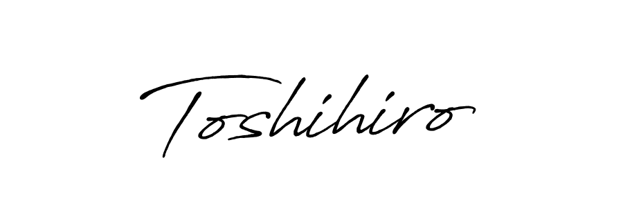 Design your own signature with our free online signature maker. With this signature software, you can create a handwritten (Antro_Vectra_Bolder) signature for name Toshihiro. Toshihiro signature style 7 images and pictures png