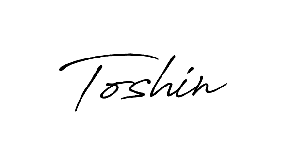 How to make Toshin signature? Antro_Vectra_Bolder is a professional autograph style. Create handwritten signature for Toshin name. Toshin signature style 7 images and pictures png