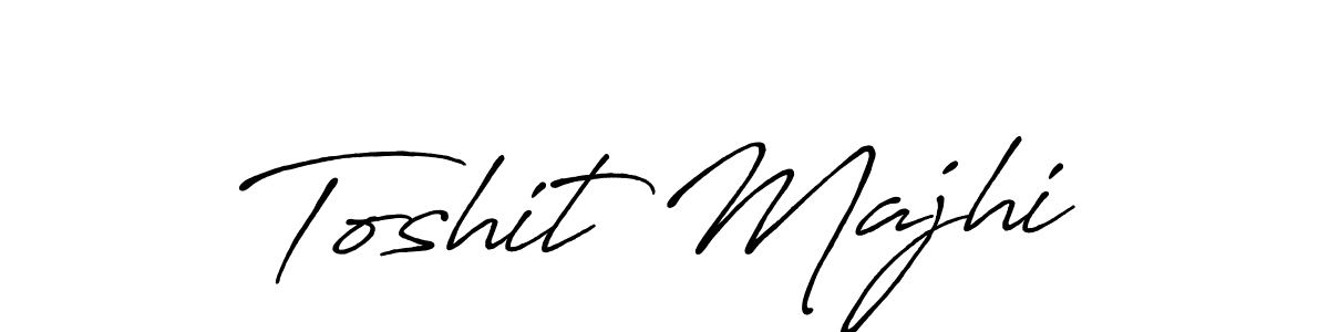 Use a signature maker to create a handwritten signature online. With this signature software, you can design (Antro_Vectra_Bolder) your own signature for name Toshit Majhi. Toshit Majhi signature style 7 images and pictures png