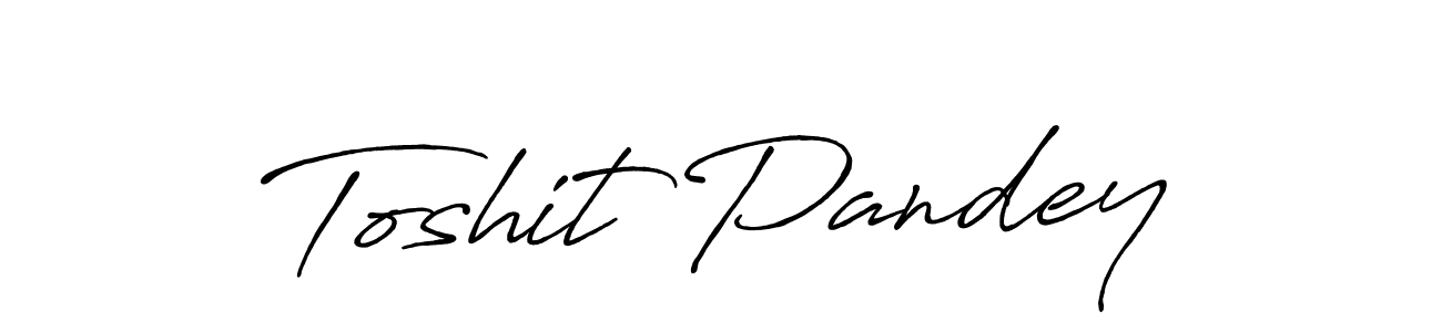 Use a signature maker to create a handwritten signature online. With this signature software, you can design (Antro_Vectra_Bolder) your own signature for name Toshit Pandey. Toshit Pandey signature style 7 images and pictures png