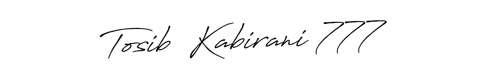 Also You can easily find your signature by using the search form. We will create Tosib  Kabirani 777 name handwritten signature images for you free of cost using Antro_Vectra_Bolder sign style. Tosib  Kabirani 777 signature style 7 images and pictures png