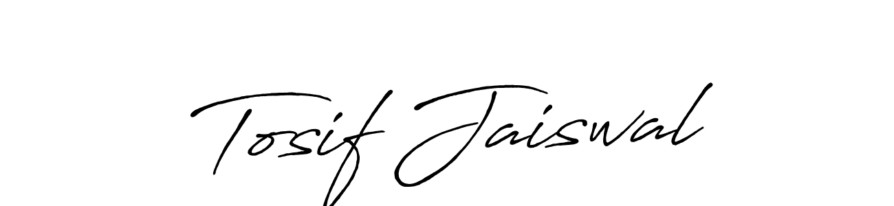 It looks lik you need a new signature style for name Tosif Jaiswal. Design unique handwritten (Antro_Vectra_Bolder) signature with our free signature maker in just a few clicks. Tosif Jaiswal signature style 7 images and pictures png