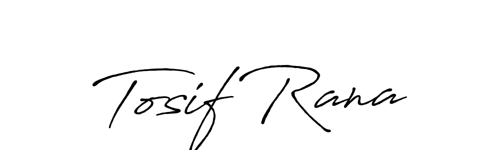 Also You can easily find your signature by using the search form. We will create Tosif Rana name handwritten signature images for you free of cost using Antro_Vectra_Bolder sign style. Tosif Rana signature style 7 images and pictures png