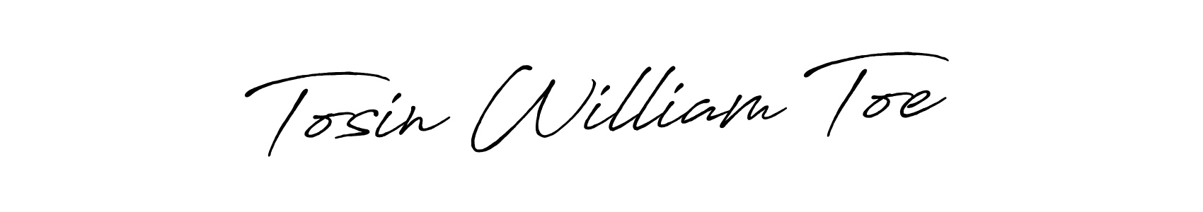 How to make Tosin William Toe signature? Antro_Vectra_Bolder is a professional autograph style. Create handwritten signature for Tosin William Toe name. Tosin William Toe signature style 7 images and pictures png