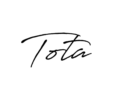 Design your own signature with our free online signature maker. With this signature software, you can create a handwritten (Antro_Vectra_Bolder) signature for name Tota. Tota signature style 7 images and pictures png