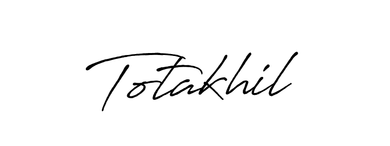 Totakhil stylish signature style. Best Handwritten Sign (Antro_Vectra_Bolder) for my name. Handwritten Signature Collection Ideas for my name Totakhil. Totakhil signature style 7 images and pictures png