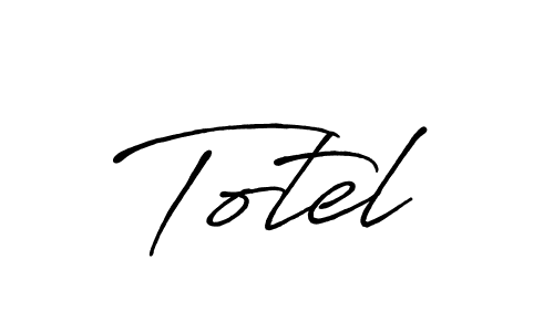 The best way (Antro_Vectra_Bolder) to make a short signature is to pick only two or three words in your name. The name Totel include a total of six letters. For converting this name. Totel signature style 7 images and pictures png