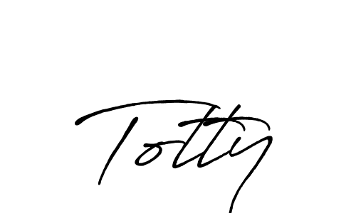 Once you've used our free online signature maker to create your best signature Antro_Vectra_Bolder style, it's time to enjoy all of the benefits that Totty name signing documents. Totty signature style 7 images and pictures png