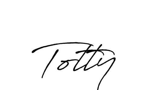 Also You can easily find your signature by using the search form. We will create Totty name handwritten signature images for you free of cost using Antro_Vectra_Bolder sign style. Totty signature style 7 images and pictures png