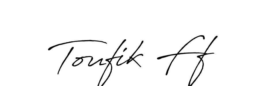 Here are the top 10 professional signature styles for the name Toufik Ff. These are the best autograph styles you can use for your name. Toufik Ff signature style 7 images and pictures png