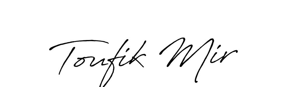 Check out images of Autograph of Toufik Mir name. Actor Toufik Mir Signature Style. Antro_Vectra_Bolder is a professional sign style online. Toufik Mir signature style 7 images and pictures png