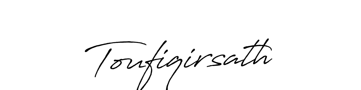 How to make Toufiqirsath signature? Antro_Vectra_Bolder is a professional autograph style. Create handwritten signature for Toufiqirsath name. Toufiqirsath signature style 7 images and pictures png