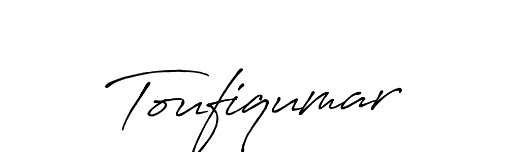 Use a signature maker to create a handwritten signature online. With this signature software, you can design (Antro_Vectra_Bolder) your own signature for name Toufiqumar. Toufiqumar signature style 7 images and pictures png