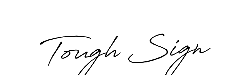 Design your own signature with our free online signature maker. With this signature software, you can create a handwritten (Antro_Vectra_Bolder) signature for name Tough Sign. Tough Sign signature style 7 images and pictures png