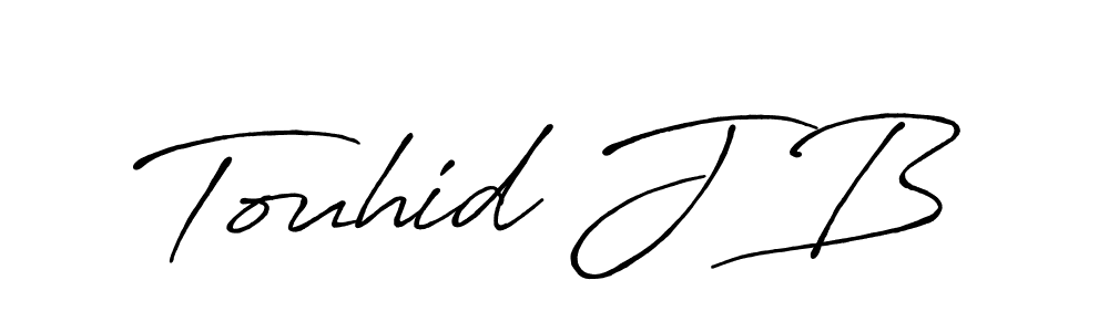 Here are the top 10 professional signature styles for the name Touhid J B. These are the best autograph styles you can use for your name. Touhid J B signature style 7 images and pictures png