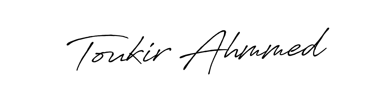 Make a short Toukir Ahmmed signature style. Manage your documents anywhere anytime using Antro_Vectra_Bolder. Create and add eSignatures, submit forms, share and send files easily. Toukir Ahmmed signature style 7 images and pictures png