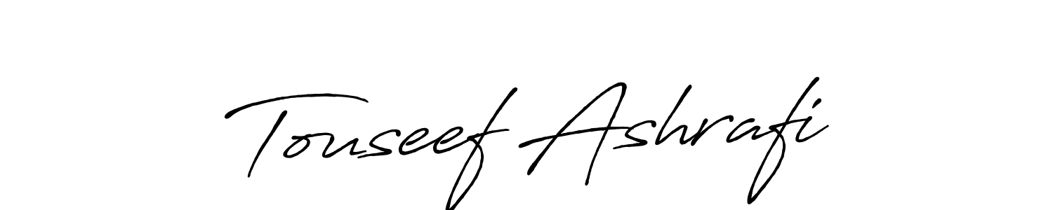 It looks lik you need a new signature style for name Touseef Ashrafi. Design unique handwritten (Antro_Vectra_Bolder) signature with our free signature maker in just a few clicks. Touseef Ashrafi signature style 7 images and pictures png