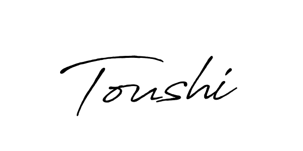 if you are searching for the best signature style for your name Toushi. so please give up your signature search. here we have designed multiple signature styles  using Antro_Vectra_Bolder. Toushi signature style 7 images and pictures png