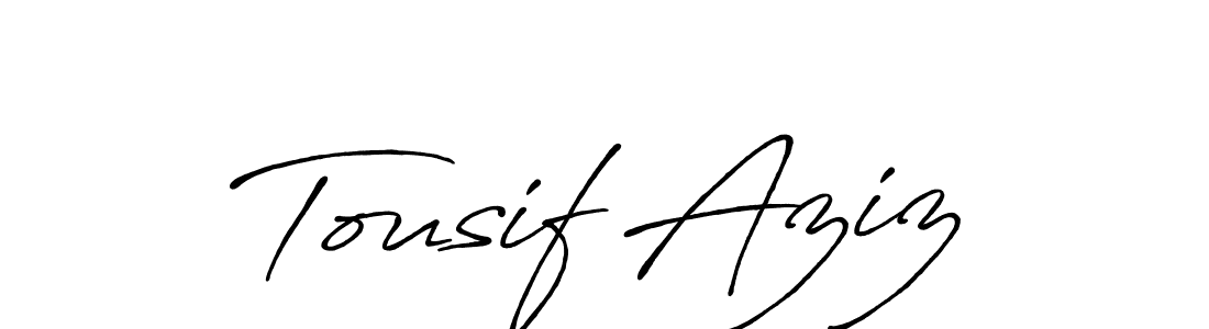 Make a beautiful signature design for name Tousif Aziz. Use this online signature maker to create a handwritten signature for free. Tousif Aziz signature style 7 images and pictures png