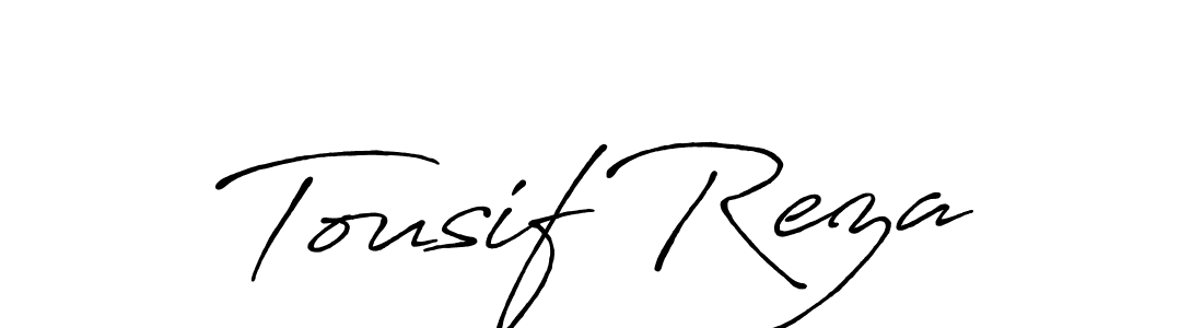 This is the best signature style for the Tousif Reza name. Also you like these signature font (Antro_Vectra_Bolder). Mix name signature. Tousif Reza signature style 7 images and pictures png