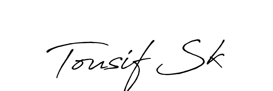 It looks lik you need a new signature style for name Tousif Sk. Design unique handwritten (Antro_Vectra_Bolder) signature with our free signature maker in just a few clicks. Tousif Sk signature style 7 images and pictures png