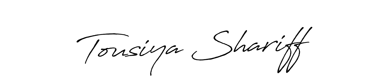 Similarly Antro_Vectra_Bolder is the best handwritten signature design. Signature creator online .You can use it as an online autograph creator for name Tousiya Shariff. Tousiya Shariff signature style 7 images and pictures png
