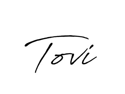 if you are searching for the best signature style for your name Tovi. so please give up your signature search. here we have designed multiple signature styles  using Antro_Vectra_Bolder. Tovi signature style 7 images and pictures png