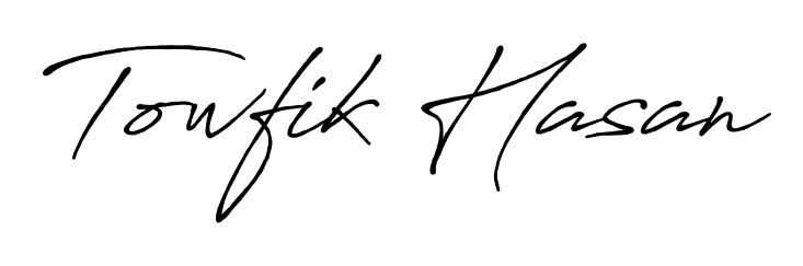 This is the best signature style for the Towfik Hasan name. Also you like these signature font (Antro_Vectra_Bolder). Mix name signature. Towfik Hasan signature style 7 images and pictures png