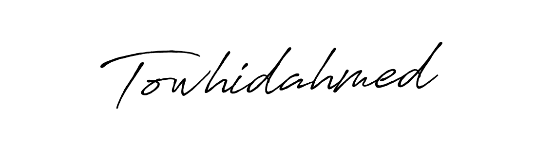 Make a beautiful signature design for name Towhidahmed. Use this online signature maker to create a handwritten signature for free. Towhidahmed signature style 7 images and pictures png