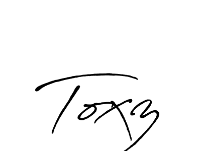 Similarly Antro_Vectra_Bolder is the best handwritten signature design. Signature creator online .You can use it as an online autograph creator for name Toxz. Toxz signature style 7 images and pictures png