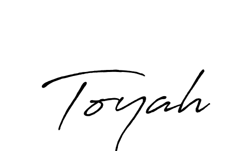 Create a beautiful signature design for name Toyah. With this signature (Antro_Vectra_Bolder) fonts, you can make a handwritten signature for free. Toyah signature style 7 images and pictures png