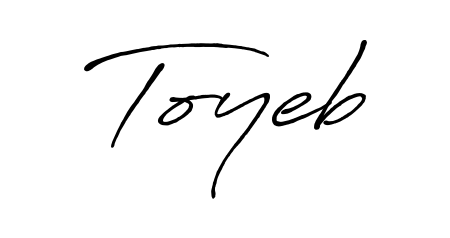 Once you've used our free online signature maker to create your best signature Antro_Vectra_Bolder style, it's time to enjoy signing your documents with Toyeb name. Toyeb signature style 7 images and pictures png