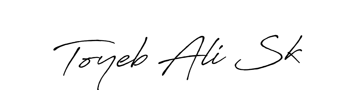 The best way (Antro_Vectra_Bolder) to make a short signature is to pick only two or three words in your name. The name Toyeb Ali Sk include a total of six letters. For converting this name. Toyeb Ali Sk signature style 7 images and pictures png