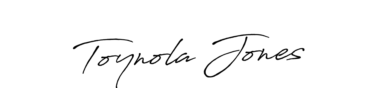 Also You can easily find your signature by using the search form. We will create Toynola Jones name handwritten signature images for you free of cost using Antro_Vectra_Bolder sign style. Toynola Jones signature style 7 images and pictures png