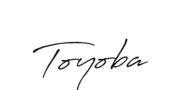 Use a signature maker to create a handwritten signature online. With this signature software, you can design (Antro_Vectra_Bolder) your own signature for name Toyoba. Toyoba signature style 7 images and pictures png