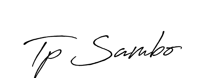 The best way (Antro_Vectra_Bolder) to make a short signature is to pick only two or three words in your name. The name Tp Sambo include a total of six letters. For converting this name. Tp Sambo signature style 7 images and pictures png