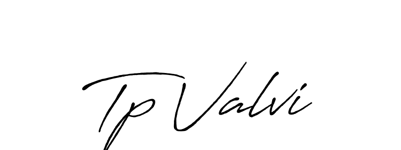 How to make Tp Valvi name signature. Use Antro_Vectra_Bolder style for creating short signs online. This is the latest handwritten sign. Tp Valvi signature style 7 images and pictures png