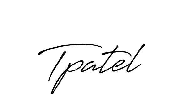 You should practise on your own different ways (Antro_Vectra_Bolder) to write your name (Tpatel) in signature. don't let someone else do it for you. Tpatel signature style 7 images and pictures png