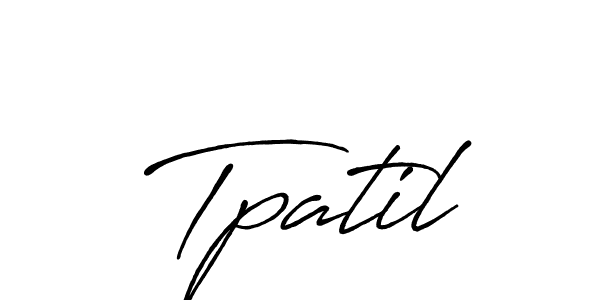 if you are searching for the best signature style for your name Tpatil. so please give up your signature search. here we have designed multiple signature styles  using Antro_Vectra_Bolder. Tpatil signature style 7 images and pictures png