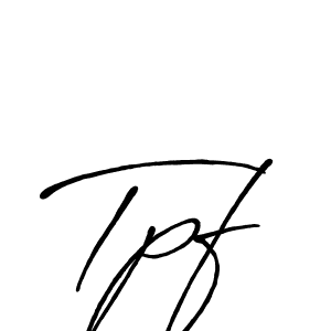 Design your own signature with our free online signature maker. With this signature software, you can create a handwritten (Antro_Vectra_Bolder) signature for name Tpf. Tpf signature style 7 images and pictures png