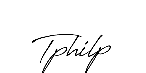 Create a beautiful signature design for name Tphilp. With this signature (Antro_Vectra_Bolder) fonts, you can make a handwritten signature for free. Tphilp signature style 7 images and pictures png