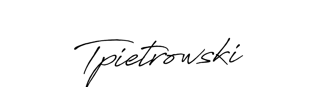 It looks lik you need a new signature style for name Tpietrowski. Design unique handwritten (Antro_Vectra_Bolder) signature with our free signature maker in just a few clicks. Tpietrowski signature style 7 images and pictures png