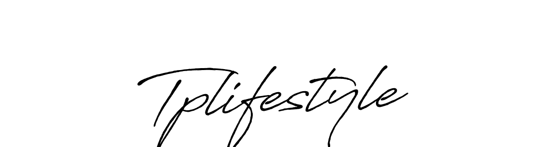 Use a signature maker to create a handwritten signature online. With this signature software, you can design (Antro_Vectra_Bolder) your own signature for name Tplifestyle. Tplifestyle signature style 7 images and pictures png