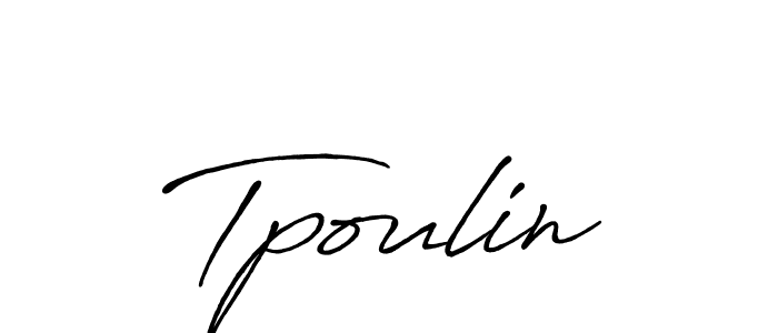 How to Draw Tpoulin signature style? Antro_Vectra_Bolder is a latest design signature styles for name Tpoulin. Tpoulin signature style 7 images and pictures png