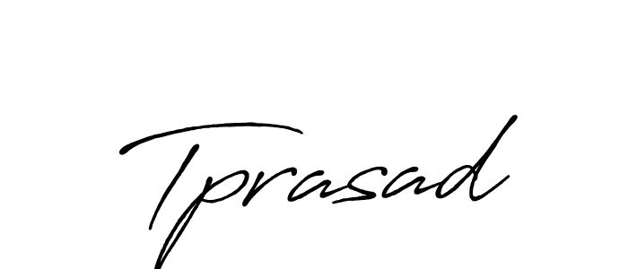 How to make Tprasad name signature. Use Antro_Vectra_Bolder style for creating short signs online. This is the latest handwritten sign. Tprasad signature style 7 images and pictures png