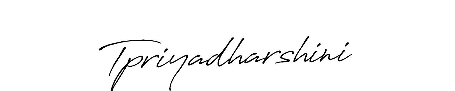 Tpriyadharshini stylish signature style. Best Handwritten Sign (Antro_Vectra_Bolder) for my name. Handwritten Signature Collection Ideas for my name Tpriyadharshini. Tpriyadharshini signature style 7 images and pictures png