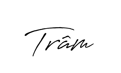 Antro_Vectra_Bolder is a professional signature style that is perfect for those who want to add a touch of class to their signature. It is also a great choice for those who want to make their signature more unique. Get Trâm name to fancy signature for free. Trâm signature style 7 images and pictures png