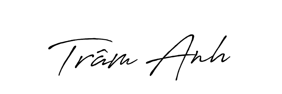 Design your own signature with our free online signature maker. With this signature software, you can create a handwritten (Antro_Vectra_Bolder) signature for name Trâm Anh. Trâm Anh signature style 7 images and pictures png